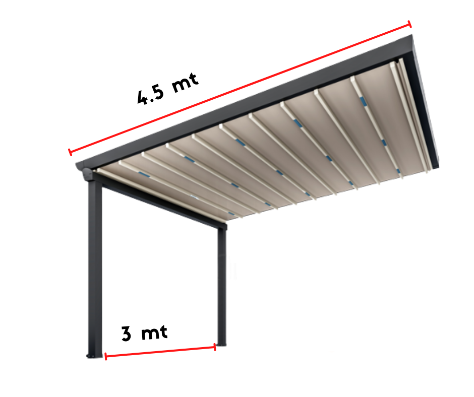 3*4.5 LİMA SERİ PERGOLA TENTE